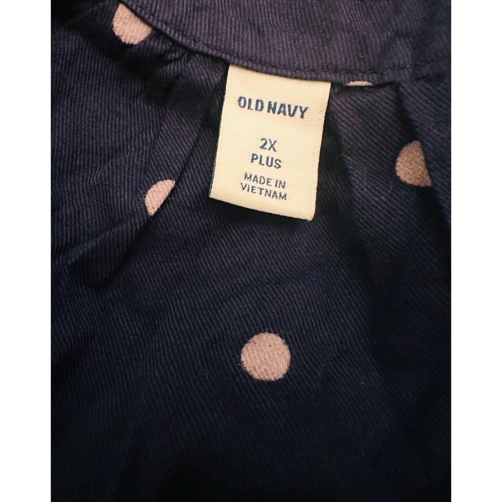 EUC Old Navy Polka Dot Tunic Top Size 2X - Picture 6 of 7